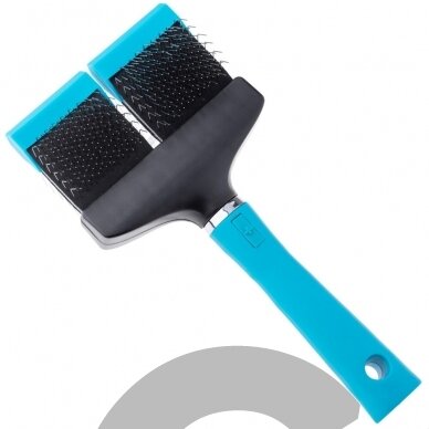 "Show Tech Flex Groom Professional Slicker Firm" - dvipusis ir lankstus šepetys pudeliams, kietas - didelis "Show Tech Flex Groom Professional Slicker Firm" - dvipusis ir lankstus šepetys pudeliams, kietas - didelis