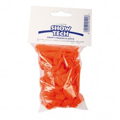"Show Tech Grippy Fingers Medium 25 vnt. - daugkartinio naudojimo guminiai antpirščiai trimingavimui su neslystančia danga M 1 "Show Tech Grippy Fingers Medium 25 vnt. - daugkartinio naudojimo guminiai antpirščiai trimingavimui su neslystančia danga M 1