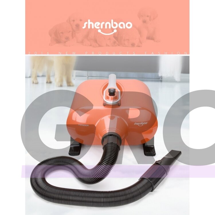 Shernbao Typhoon - labai galingas dviejų variklių stalo džiovintuvas, 3000 W, 150 l/s, 4