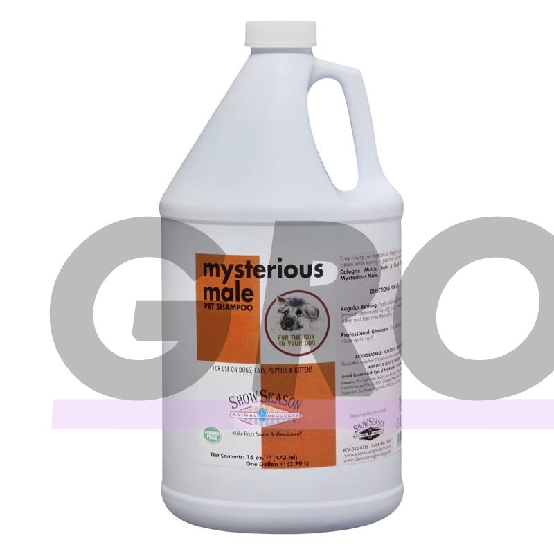 "Show Season Mysterious Male" 3,8 l - universalus valomasis šampūnas šunims ir katėms, vyriško kvapo, koncentratas 1:16 "Show Season Mysterious Male" 3,8 l - universalus valomasis šampūnas šunims ir katėms, vyriško kvapo, koncentratas 1:16