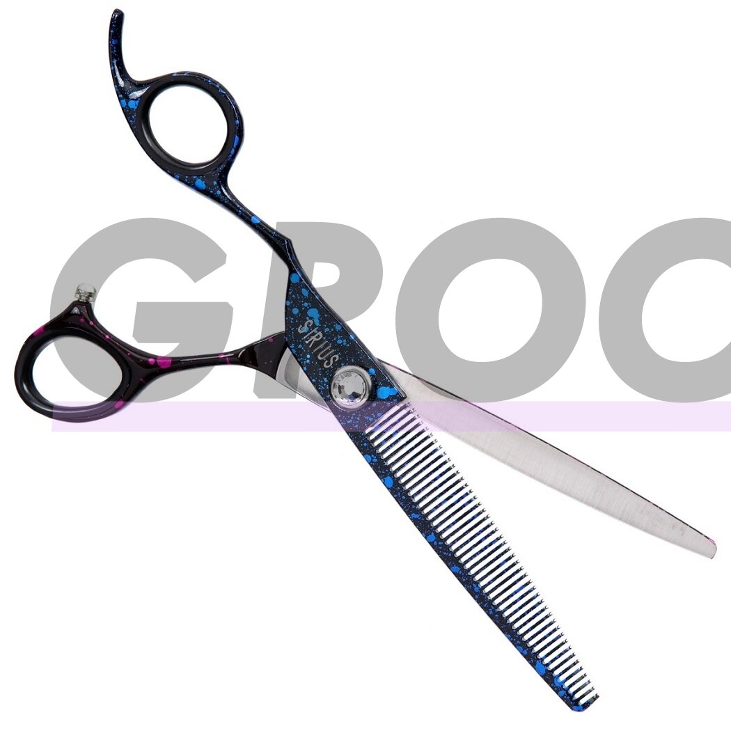 Sirius Left Thinning 6.5 "-vienpusės žirklės kairiarankiams, 46 dantukai. 1