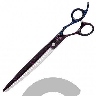 Sirius Left Chunker 8 "-vienpusės filiravimo žirklės kairiarankiams, 26 dantukai. 3 Sirius Left Chunker 8 "-vienpusės filiravimo žirklės kairiarankiams, 26 dantukai. 3