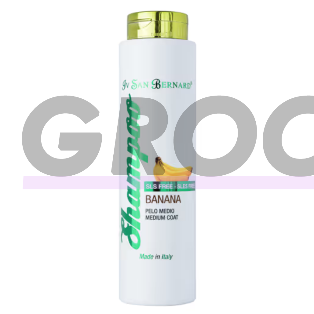 Iv San Bernard SLS Free Banana Shampoo - банановый шампунь для собак и кошек с полудлинной и грубой шерстью, не содержит SLS 3