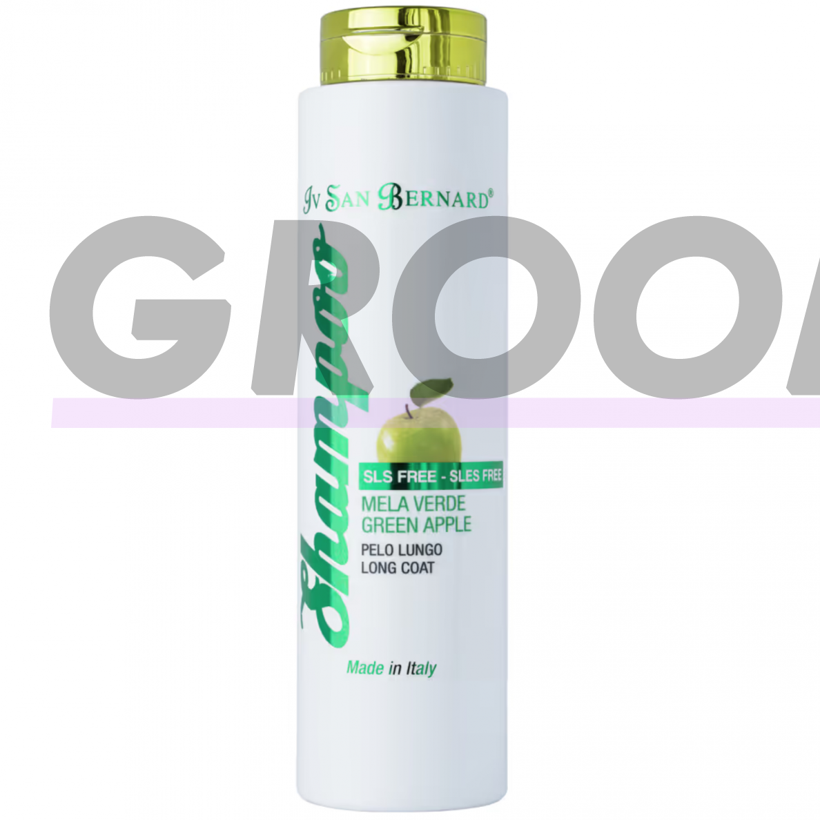 Iv San Bernard SLS Free Green Apple Shampoo - šampūnas su žaliaisiais obuoliais ilgaplaukiams šunims ir katėms, be SLS 1