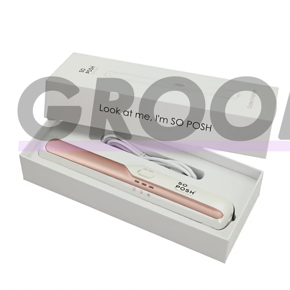 "So Posh Ceramic Cordless Hair Straightener" – profesionalus, belaidis mini plaukų tiesintuvas su keramine danga 2