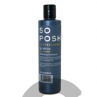 "So Posh So White Shampoo" - profesionalus šampūnas baltiems plaukams, drėkinantis ir šviesinantis kailį - 250 ml