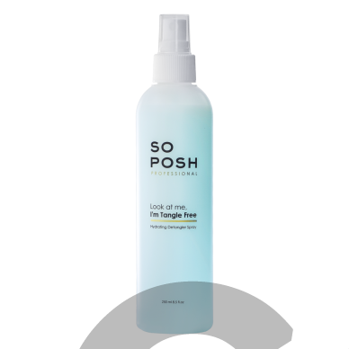 "So Posh Tangle Free Hydrating Detangler Spray" - dviejų fazių plaukų iššukavimo priemonė, padedanti iššukuoti susipainiojusius plaukus - 250 ml