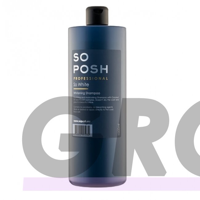 So Posh So White Shampoo - профессиональный шампунь для белых волос, увлажняющий и осветляющий шерсть - 1 л So Posh So White Shampoo - профессиональный шампунь для белых волос, увлажняющий и осветляющий шерсть - 1 л