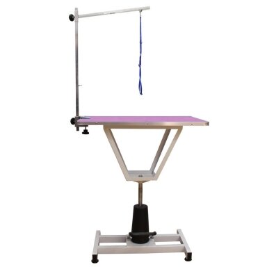 Hidraulinis stalas Mars, stalviršis 81x52 cm - Spalva: violetinė Hidraulinis stalas Mars, stalviršis 81x52 cm - Spalva: violetinė