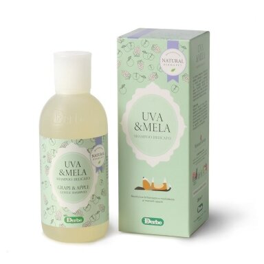 Šunų šampūnas atkuriantis su vynuogėmis ir obuoliais - gaiviną ir maitiną pažeistą kailį - 200ml Šunų šampūnas atkuriantis su vynuogėmis ir obuoliais - gaiviną ir maitiną pažeistą kailį - 200ml