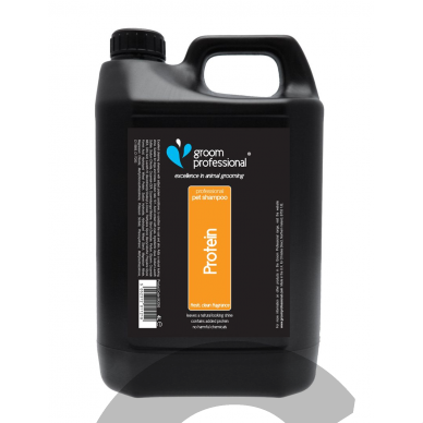 Szampon Groom Professional 2 in 1 Protein Shampoo - šampūnas ir kondicionierius viename. Talpa: 4l Szampon Groom Professional 2 in 1 Protein Shampoo - šampūnas ir kondicionierius viename. Talpa: 4l