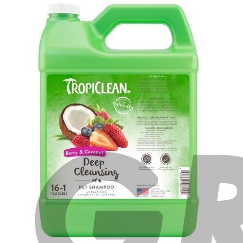 Tropiclean Deep Cleansing Berry & Coconut Pet Shampoo - Шампунь глубокой очистки для собак и кошек 1