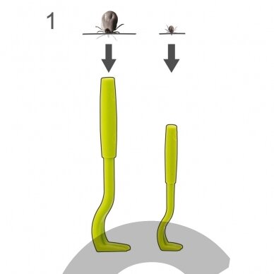 "Tick Twister" - erkių šalintuvas 2 vnt. 1 "Tick Twister" - erkių šalintuvas 2 vnt. 1