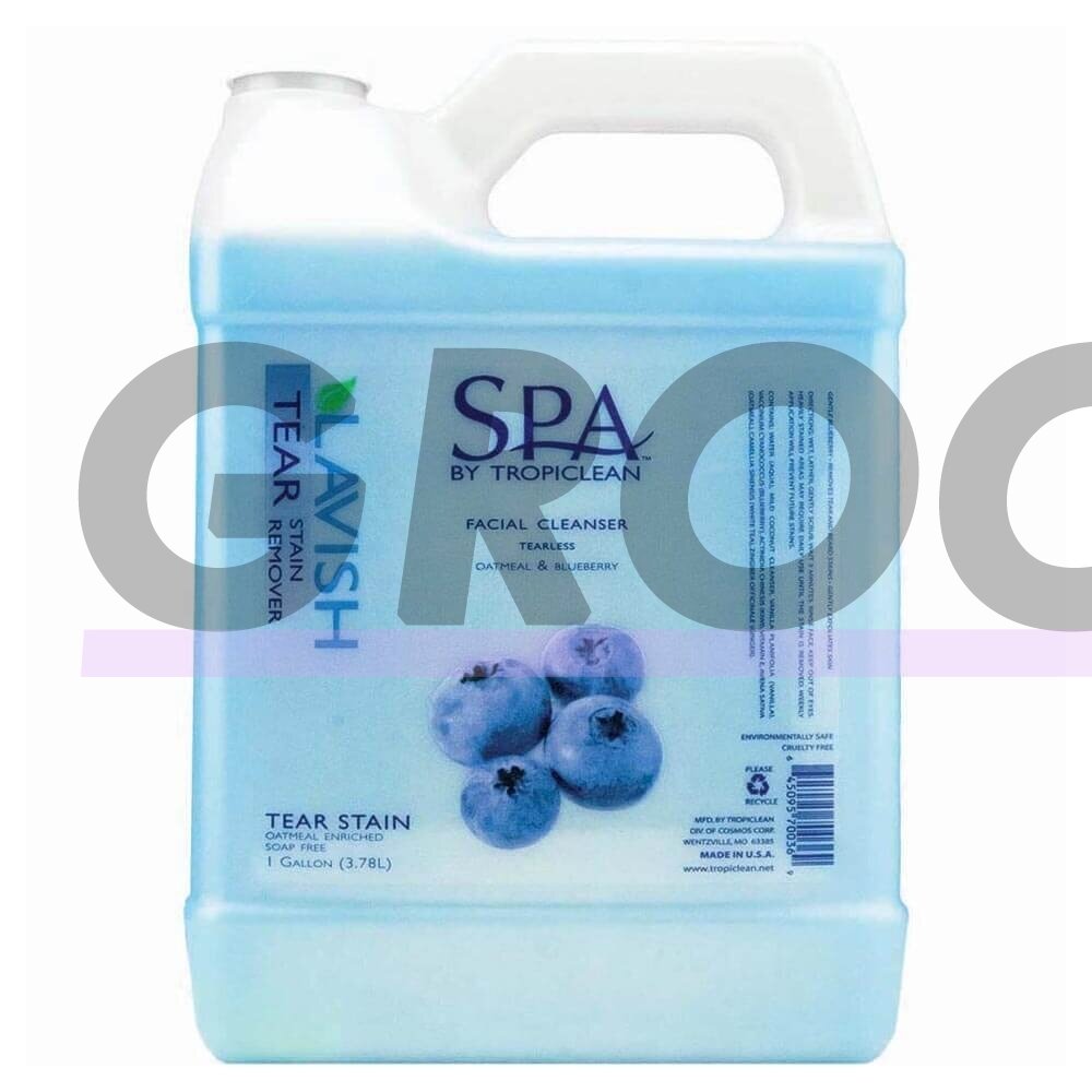 „Tropiclean Tear Stain Remover Facial Cleanser“ - švelnus pienelis dėmėms ir ašarų žymėms šalinti - talpa: 3,8 l