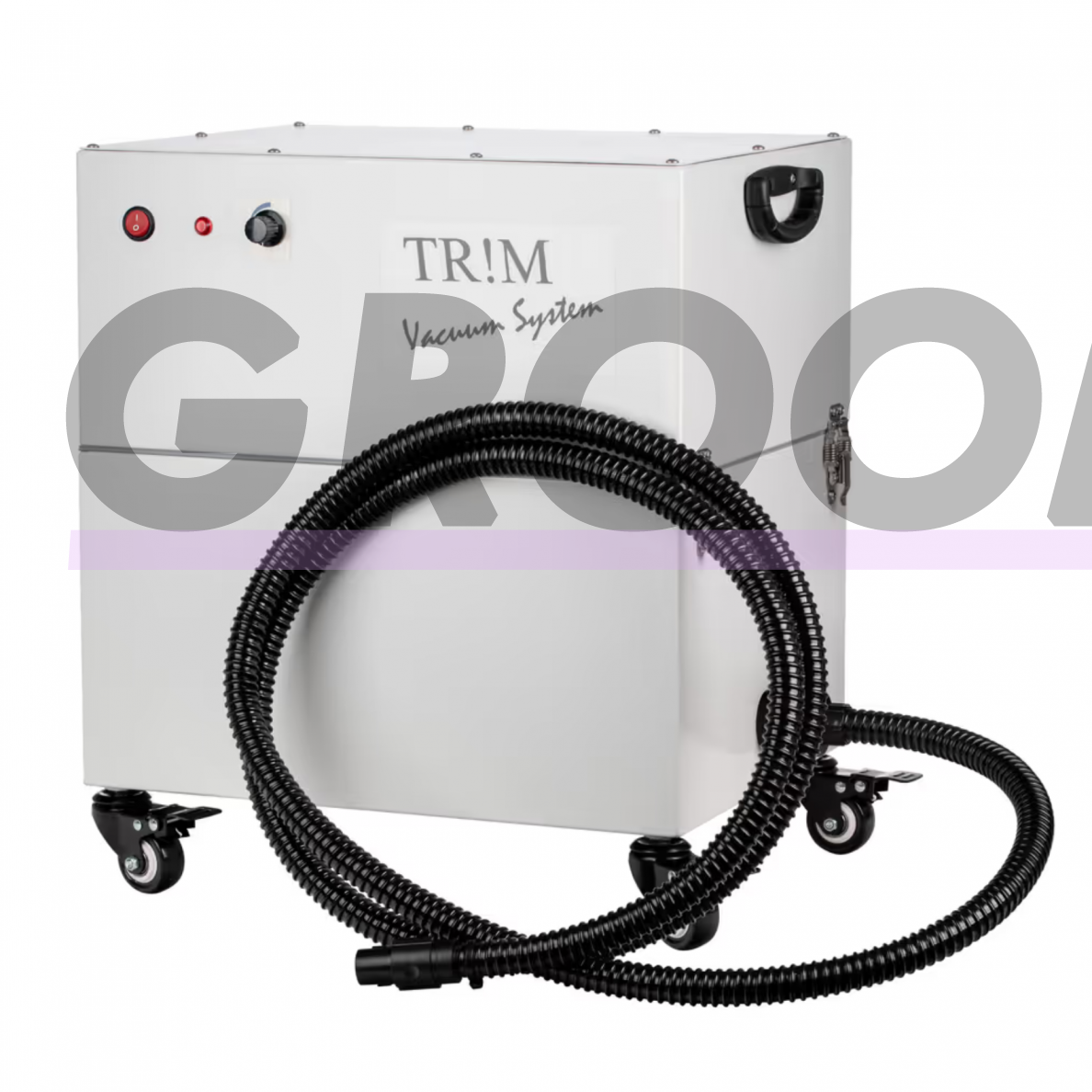 "Trim Vacuum System TVS " - dulkių siurblys naminių gyvūnų plaukams šalinti kirpimo metu, skirtas "Andis", "Aesculap", "Heiniger" mašinėlėms 20