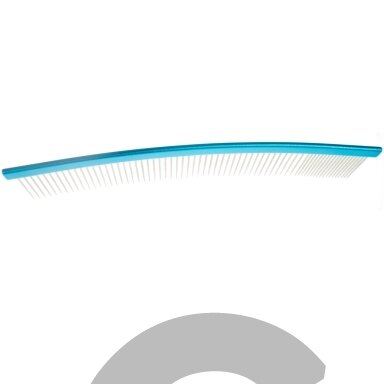 Trim Belinda 02 25 cm - lenktos šukos su aliuminio rankenėle ir mišriu dantų išdėstymu 80/20