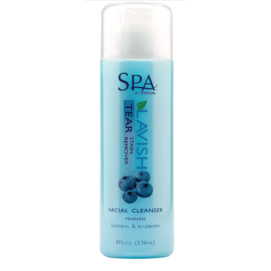 „Tropiclean Tear Stain Remover Facial Cleanser“ 236ml - Švelnus pienelis dėmėms ir ašarų žymėms šalinti - talpa: 236ml