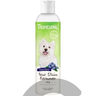 „Tropiclean Tear Stain Remover Facial Cleanser“ 236ml - Švelnus pienelis dėmėms ir ašarų žymėms šalinti - talpa: 236ml