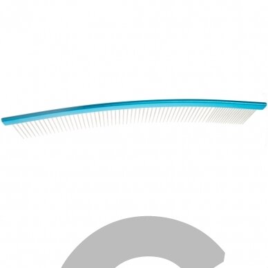 Trim Belinda 02 25 cm - lenktos šukos su aliuminio rankenėle ir mišriu dantų išdėstymu 80/20 1 Trim Belinda 02 25 cm - lenktos šukos su aliuminio rankenėle ir mišriu dantų išdėstymu 80/20 1