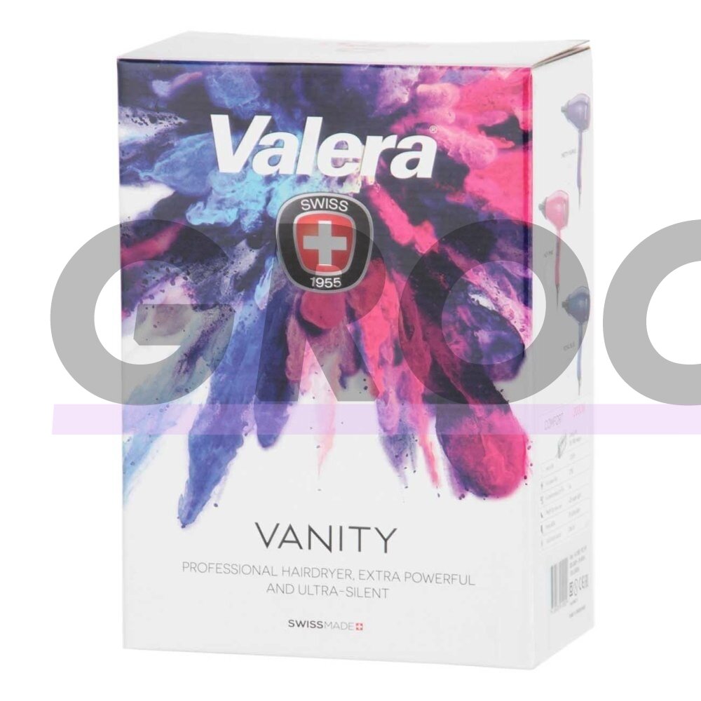"Valera Vanity Comfort Hot Pink Dryer" 2000W - rankinis džiovintuvas su jonizacija, rožinės spalvos 4