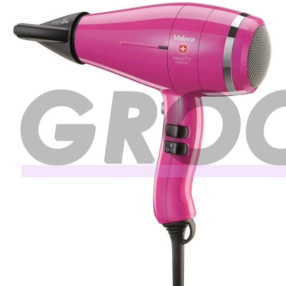 "Valera Vanity Comfort Hot Pink Dryer" 2000W - rankinis džiovintuvas su jonizacija, rožinės spalvos