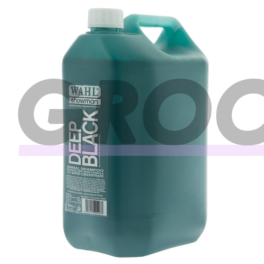 Wahl Deep Black Shampoo - profesionalus šampūnas juodiems ir tamsiems plaukams - Talpa: 5L Wahl Deep Black Shampoo - profesionalus šampūnas juodiems ir tamsiems plaukams - Talpa: 5L