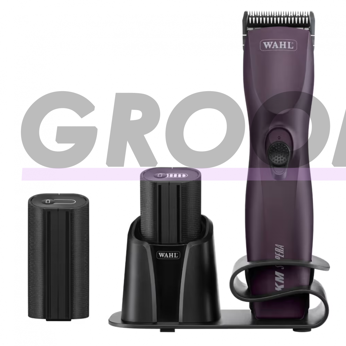 Wahl KM Supera Brushless Clipper - profesionali belaidė kirpimo mašinėlė su bešepetėliniu varikliu, 2 akumuliatoriai + peiliukas Nr. 10