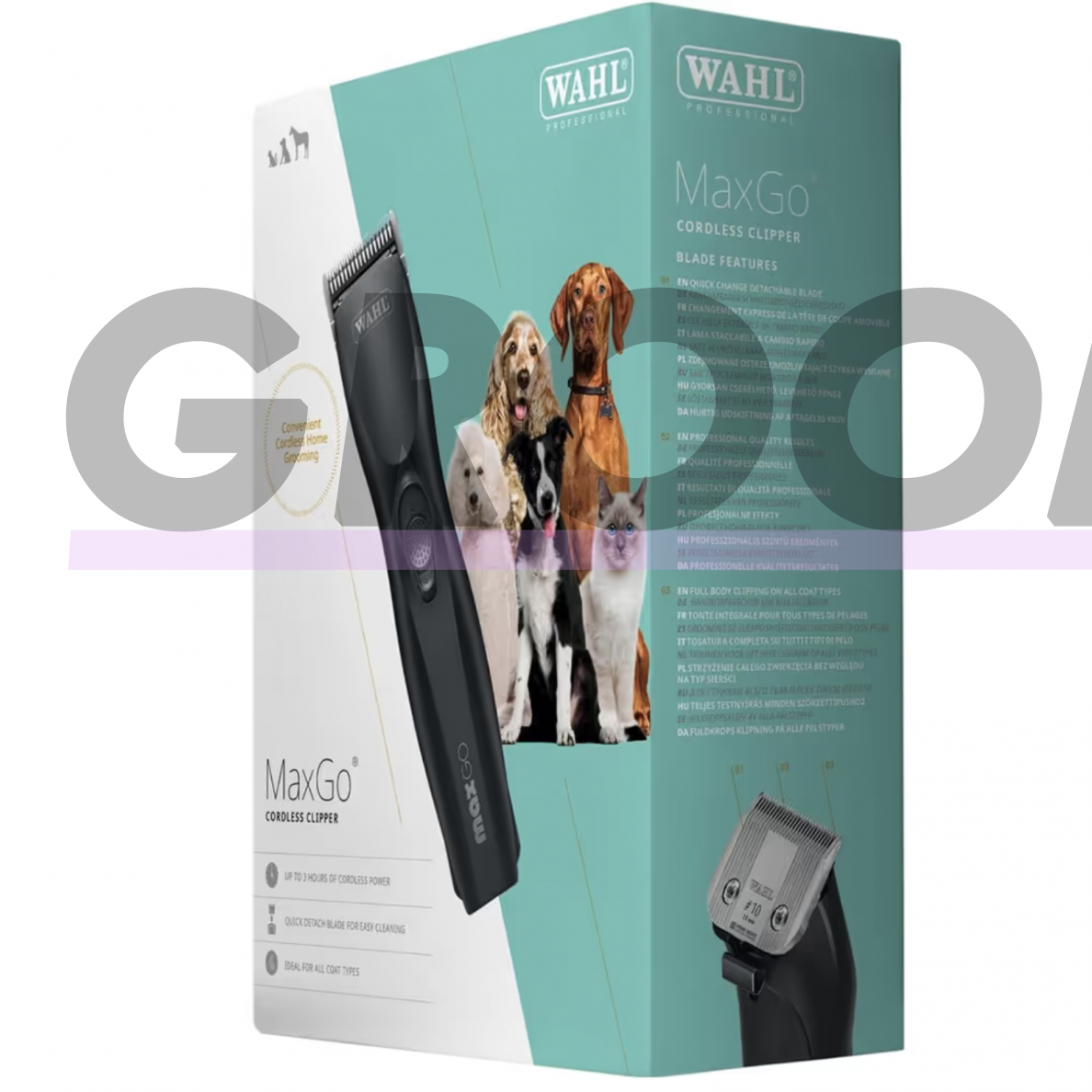 „Wahl MaxGo Cordless Clipper“ - akumuliatorinė mašinėlė su bešepetėliniu varikliu ir Nr. 10 galvutė (1,5 mm) 3