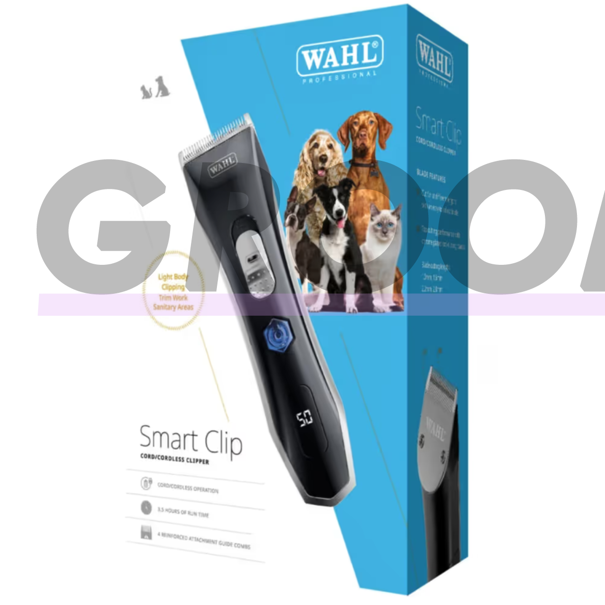 Wahl Smart Clip Cordless Clipper – belaidė kirpimo mašinėlė šunims ir katėms su reguliuojamu peiliuku 2 Wahl Smart Clip Cordless Clipper – belaidė kirpimo mašinėlė šunims ir katėms su reguliuojamu peiliuku 2