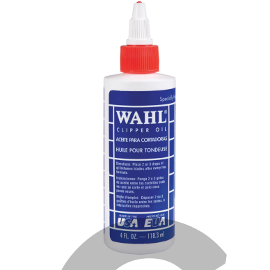 Wahl Clipper Oil 118 ml – alyva kirpimo mašinėlių peiliukų priežiūrai Wahl Clipper Oil 118 ml – alyva kirpimo mašinėlių peiliukų priežiūrai
