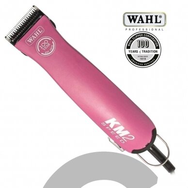 Wahl KM2 Speed Pink Limited Edition 45W kirpimo mašinėlė Wahl KM2 Speed Pink Limited Edition 45W kirpimo mašinėlė