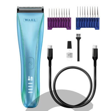 Wahl Motiva2 Blue Ivy Cordless Clipper – belaidė šunų ir kačių kirpimo mašinėlė, mėlynos spalvos. 2 Wahl Motiva2 Blue Ivy Cordless Clipper – belaidė šunų ir kačių kirpimo mašinėlė, mėlynos spalvos. 2
