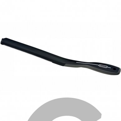 "Wahl" dantytas prakaito grandiklis 40 cm - šepetys ir gremžtukas prakaitui, vandeniui ir palaidiems žirgo plaukams šalinti "Wahl" dantytas prakaito grandiklis 40 cm - šepetys ir gremžtukas prakaitui, vandeniui ir palaidiems žirgo plaukams šalinti