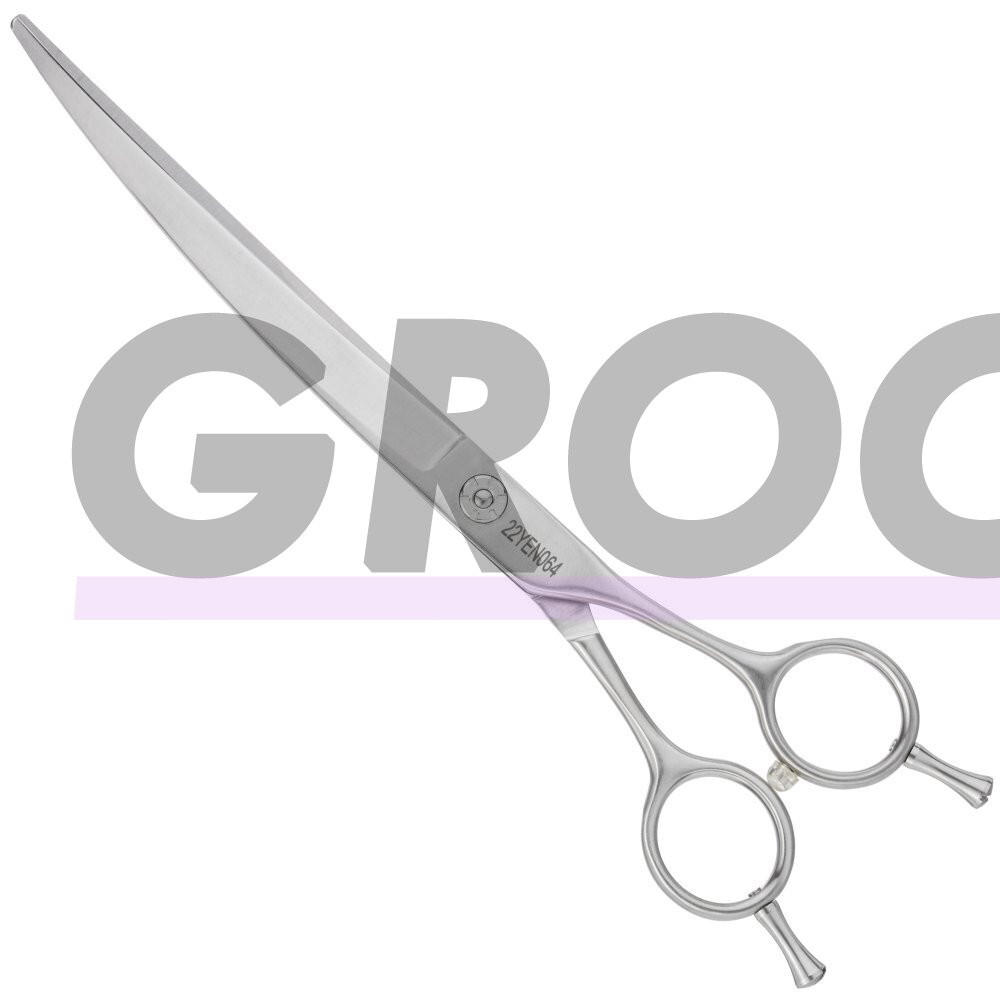 Yento Fanatic Series Curved Scissors 7,5" - profesionalios lenktos žirklės, anglies nerūdijančio plieno 2
