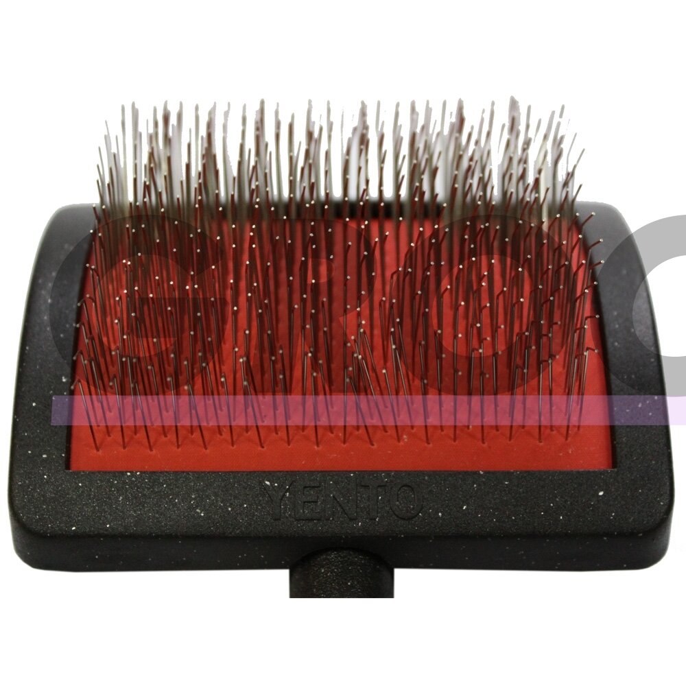 Yento Mega Pin Brush Large - мягкая щетка для пуделей с длинными иглами, большая 1