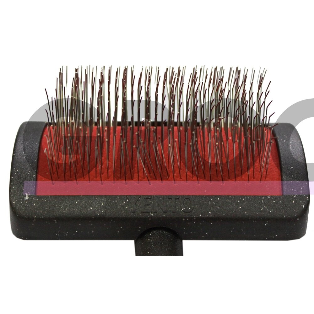 Yento Mega Pin Brush Large - мягкая щетка для пуделей с длинными иглами, средняя 1