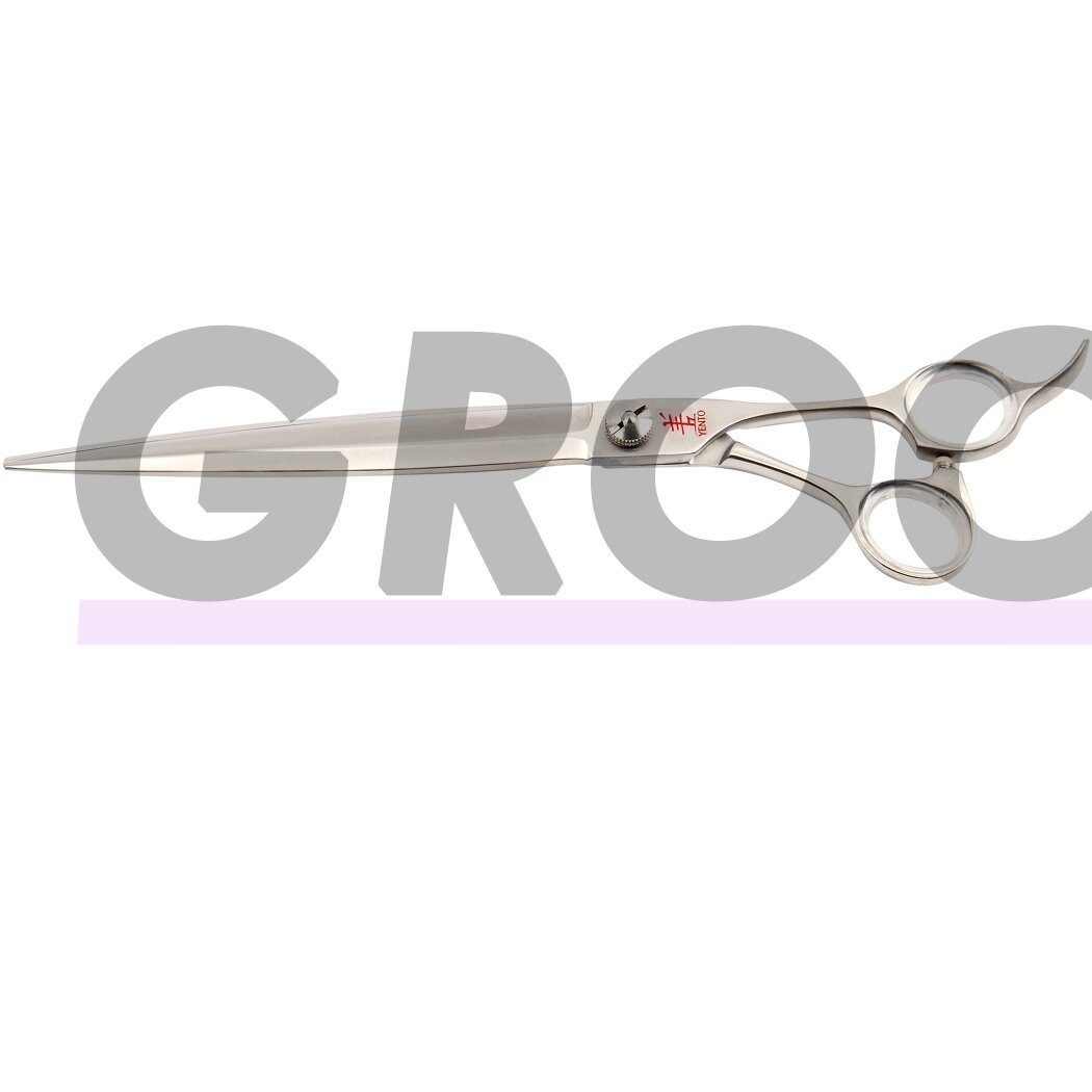 Yento Ergo Line Straight Scissor - profesionalios, labai lengvos japoniškos Hitachi plieno tiesios žirklės - Dydis: 8"