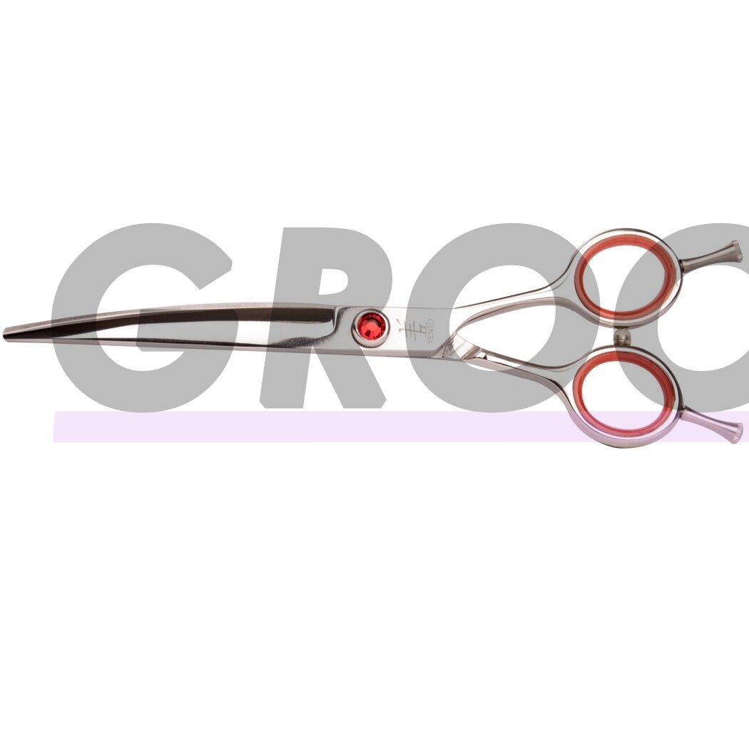Yento Prime Curved Scissors - profesjonalne nożyczki gięte z japońskiej stali - Rozmiar: 7"