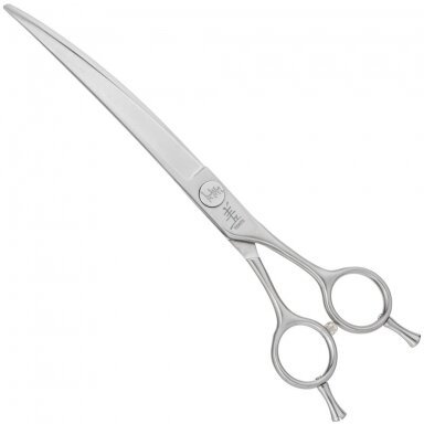 Yento Fanatic Series Curved Scissors 7,5" - profesionalios lenktos žirklės, anglies nerūdijančio plieno