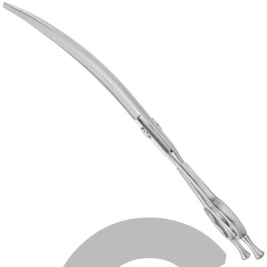 Yento Fanatic Series Curved Scissors 7,5" - profesionalios lenktos žirklės, anglies nerūdijančio plieno