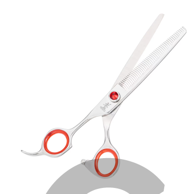 "Yento Prime Lefty Thinning 6,5" - profesionalios vienpusės filiravimo žirklės, kairiarankiams. Dydis: 6,5 colio- 48 dantukų.