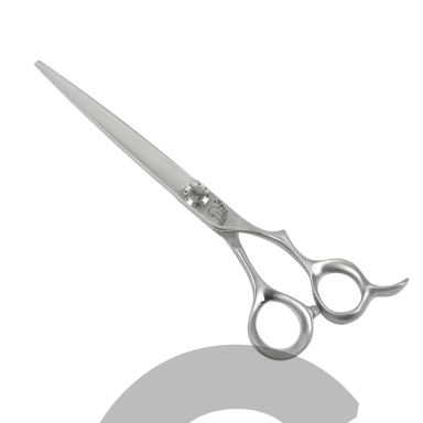Yento TanTo Straight Scissor 7″ – profesionalios tiesios gyvūnų kirpimo žirklės, pagamintos iš japoniško „Yasugi Hagane“ plieno.