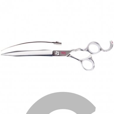 Yento Cobra Curved Scissor 8 "- aukščiausios kokybės, profesionalios rankomis lenktos žirklės, kaltos su kobaltu, dekoratyvinė rankena Yento Cobra Curved Scissor 8 "- aukščiausios kokybės, profesionalios rankomis lenktos žirklės, kaltos su kobaltu, dekoratyvinė rankena