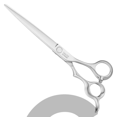 Yento TanTo Straight Scissor 7″ – profesionalios tiesios gyvūnų kirpimo žirklės, pagamintos iš japoniško „Yasugi Hagane“ plieno. 2