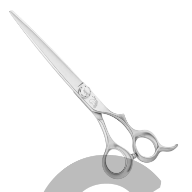 Yento TanTo Straight Scissor 7″ – profesionalios tiesios gyvūnų kirpimo žirklės, pagamintos iš japoniško „Yasugi Hagane“ plieno. 1