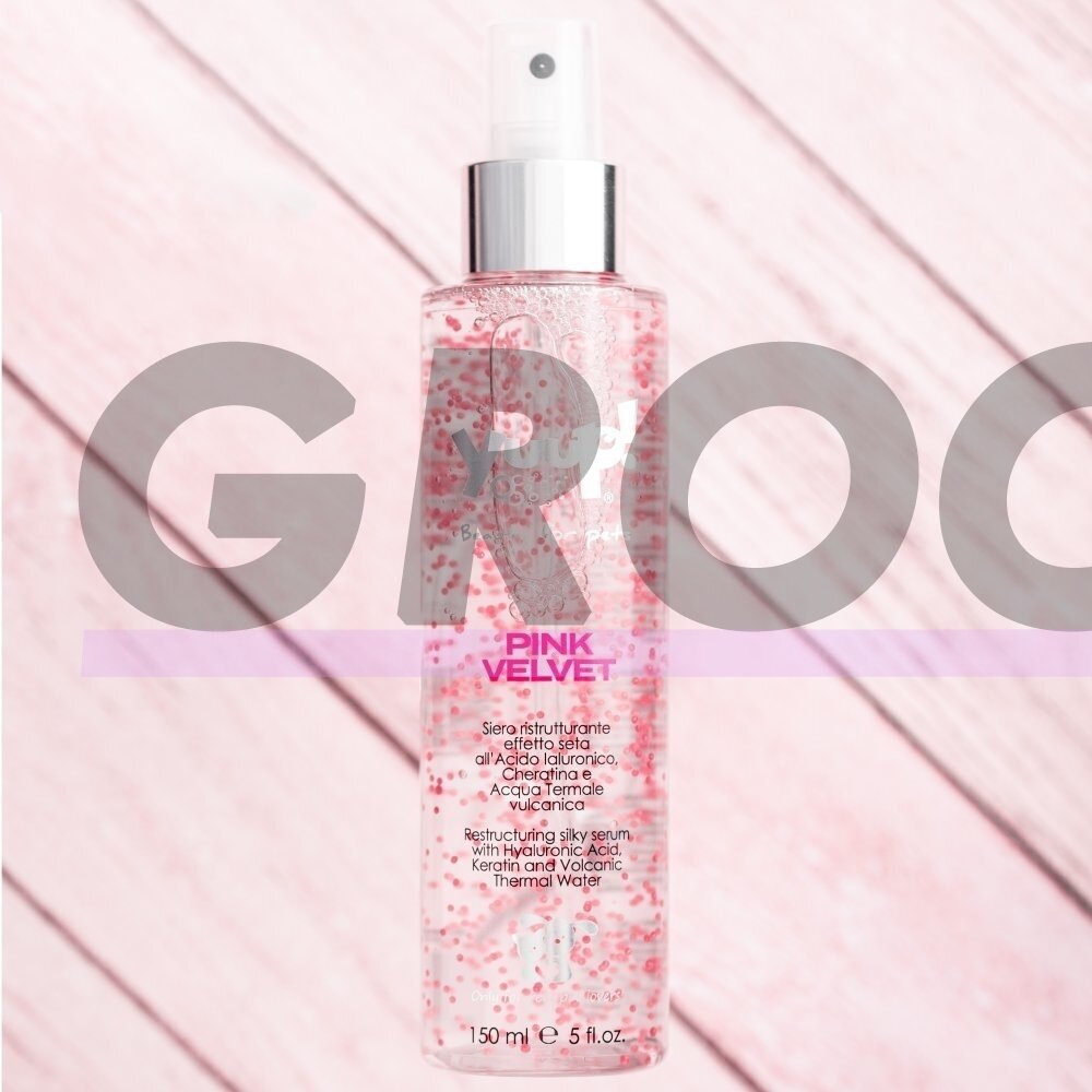 Yuup! Pink Velvet 150ml - питательная и увлажняющая спрей-сыворотка с кератином и гиалуроновой кислотой