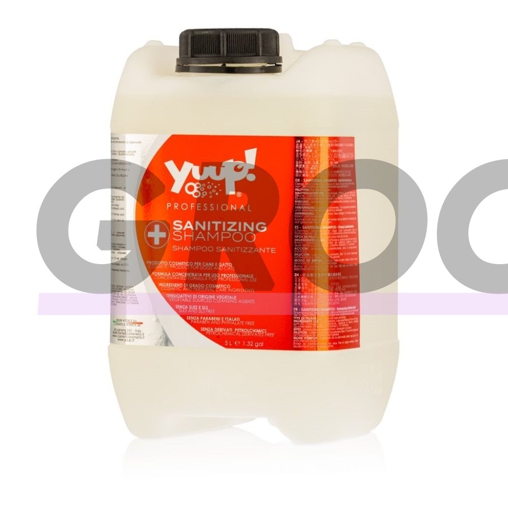 Yuup Professional Sanitizing Shampoo - antiseptinis šampūnas veislėms, turinčioms odos problemų. Talpa: 5L