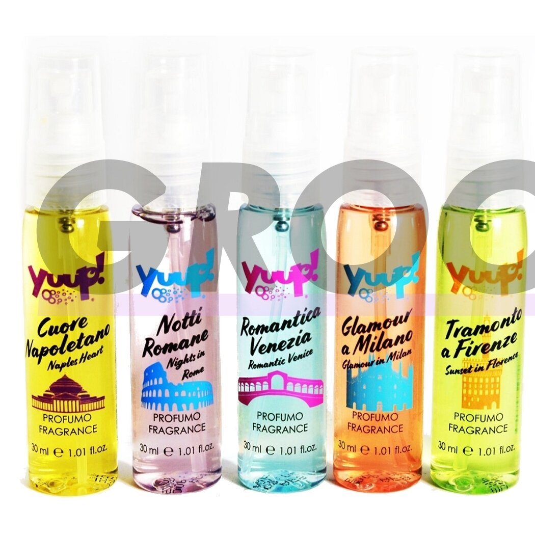 Yuup! Love In Italy 30 x 30ml - набор из тридцати итальянских духов (без спирта) с дисплеем для перепродажи, 5 ароматов 1 Yuup! Love In Italy 30 x 30ml - набор из тридцати итальянских духов (без спирта) с дисплеем для перепродажи, 5 ароматов 1