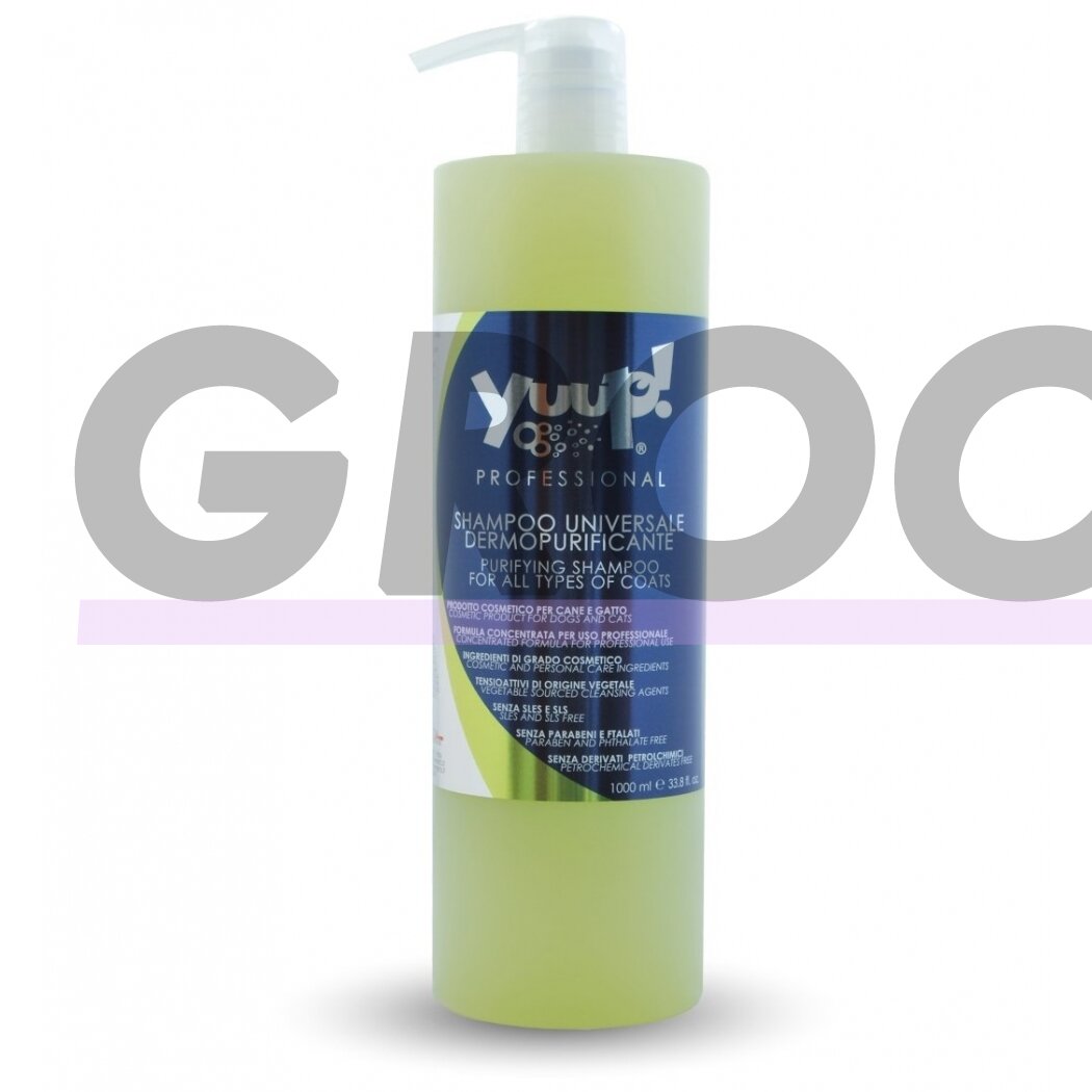 Yuup! Professional Purifying Shampoo - universalus valomasis šampūnas visų tipų kailiams. Talpa: 1L