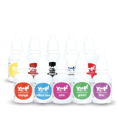 Юп! Colors Grooming Airbrush 10x20ml - набор из 10 красок для аэрографа